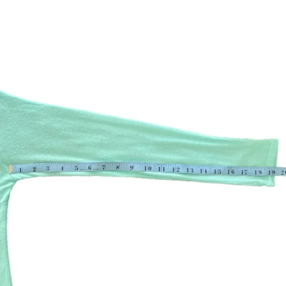 AINA BE Cardigan Open Front Lightweight Long Sleeve Seafoam Women Size M NWT